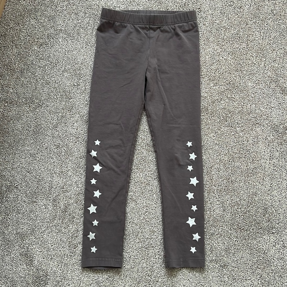 Ido size 7 leggings grey with silver stars